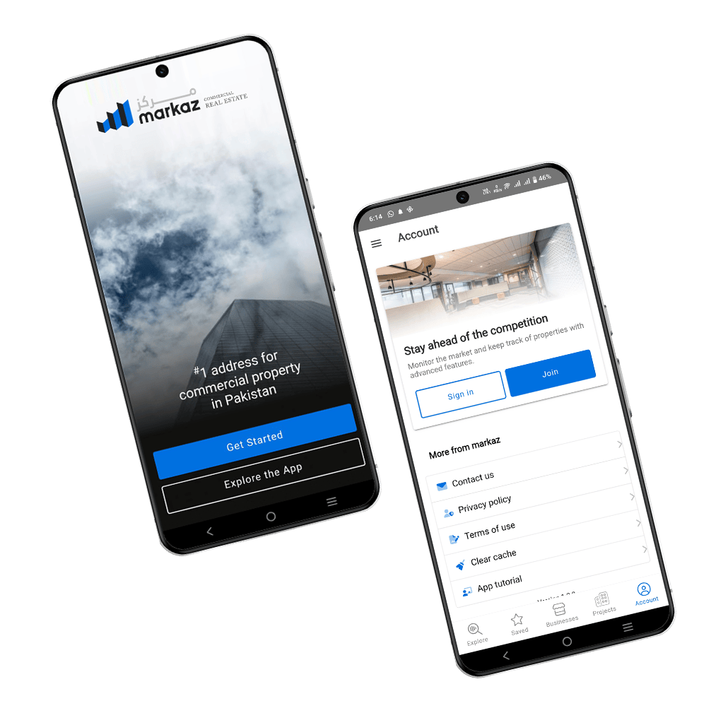 Markaz.pk mobile apps in ios and playstore.